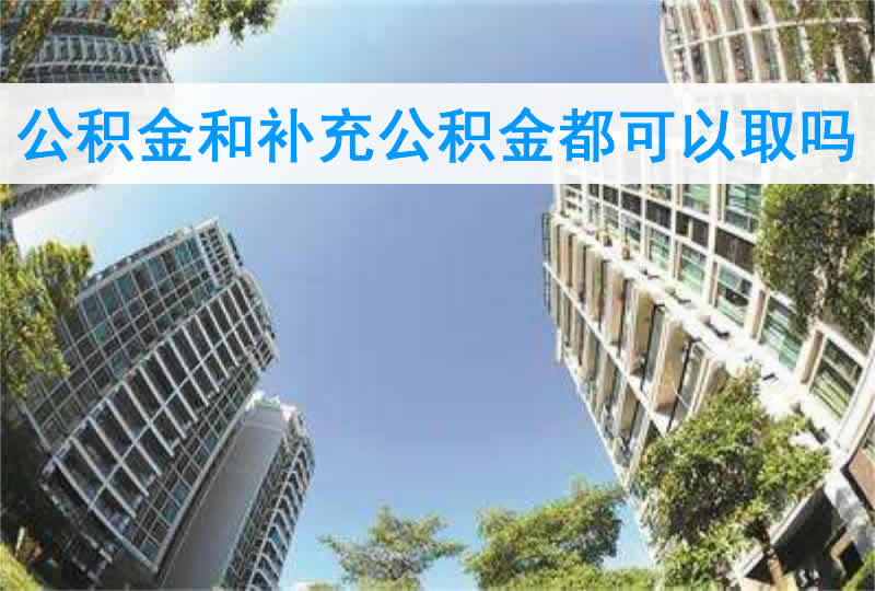 公积金和补充公积金都可以取吗